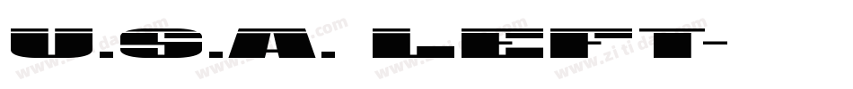 U.S.A. Left字体转换